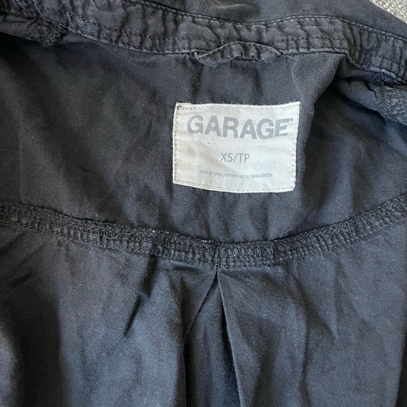 Garage black denim washed button down shirt - Picture 6 of 6